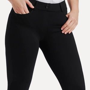 Betabrand Large petite straight leg yoga pants.